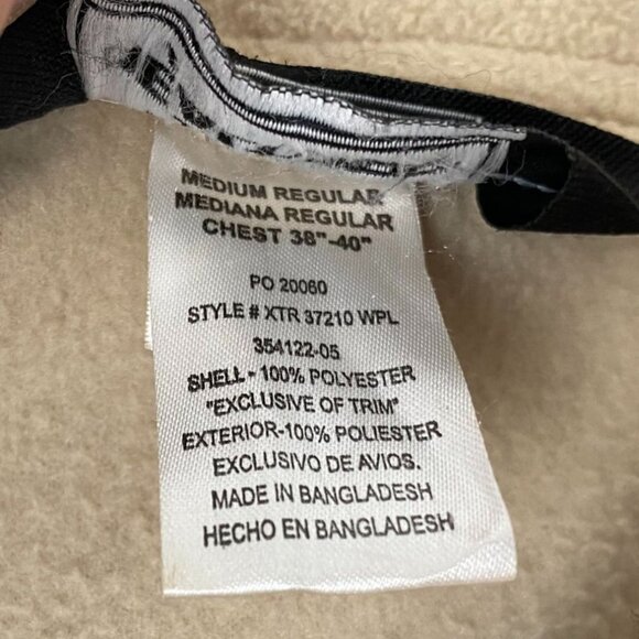 Team Realtree Mens Jacket Medium Fleece Full Zip High Neck Outdoors Beige - Picture 6 of 12